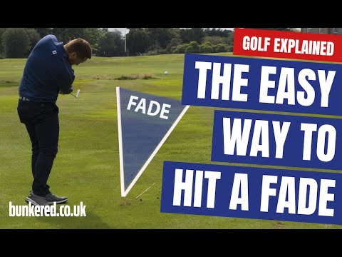 Part of a video titled THE EASY WAY TO HIT A FADE | GOLF EXPLAINED - YouTube