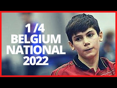 1/4 ALLEGRO Martin - CLOSSET Tom / Belgium National 2022 Table Tennis