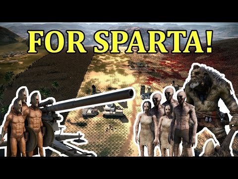 100,000 Spartans Defend Against 1,000,000 Zombies! Ultimate Epic Battle Simulator 2 | UEBS 2