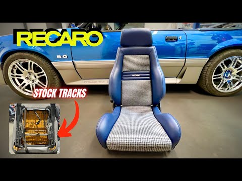 DIY Recaro Seats In A Foxbody Mustang Using The Stock Seat Tracks!