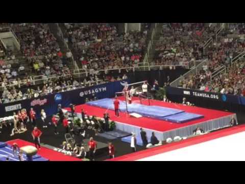 Gabby Douglas Uneven Bars Warm Up 2016 Olympic Trials Day 2