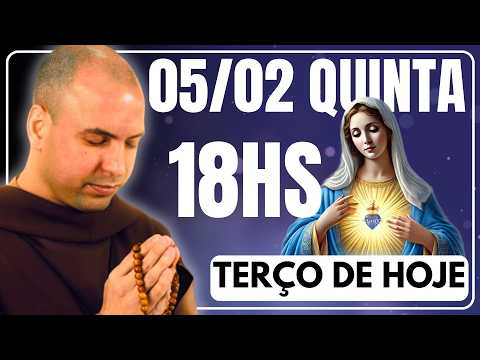 TERÇO DE HOJE 05/02/2026 - QUINTA-FEIRA - MISTÉRIOS LUMINOSOS: SANTO TERÇO 18 HORAS
