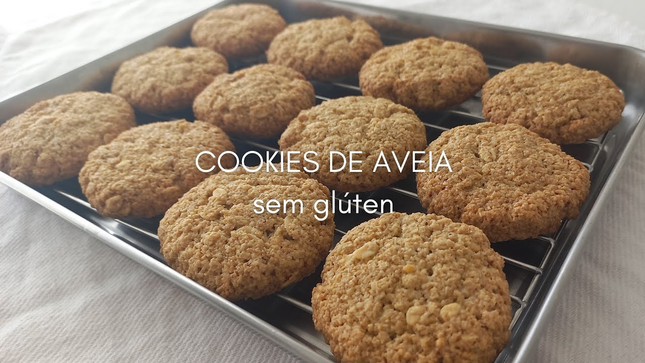 COOKIES DE AVEIA | SEM GLÚTEN | SEM LACTOSE