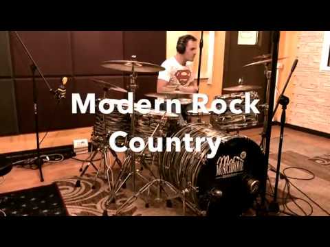 Modern Rock Country drum cover Jim Riley, Gabriele Linfozzi @ Rockwoodstudios live session