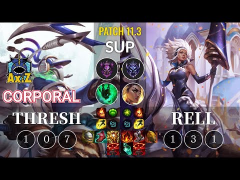 AXIZ Corporal Thresh vs Rell Sup - KR Patch 11.3