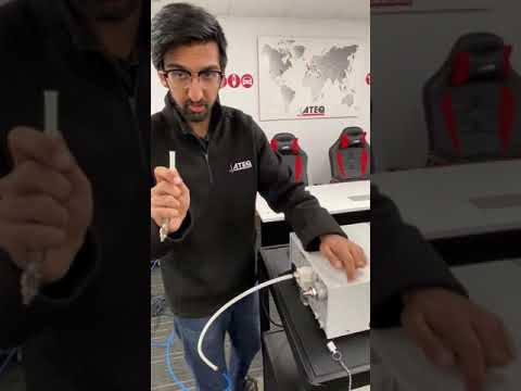 Verifying an ATEQ Leak Tester with a Calibrated Leak