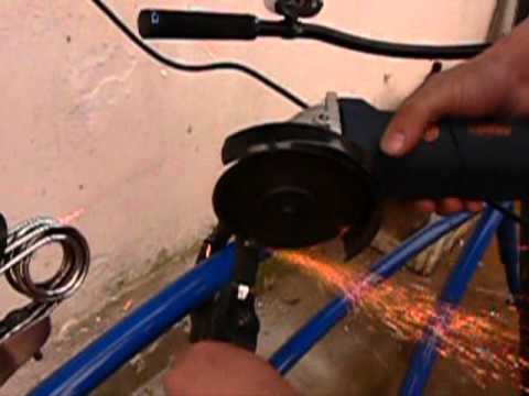 Master Lock street cuff stuck on custom bicycle frame...