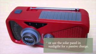 How to CHARGE your device with the FRX 2 WEATHER RADIO