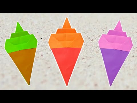 Easy Origami Ice Cream | How to Make Paper Icecream | Cute Gift Idea | Making Paper Icecream