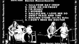 HUMBLE PIE : BOSTON 1972 : SWEET PEACE AND TIME .