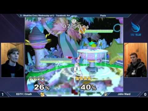 John Ward (Marth) vs. EGtv | Crush (Fox) - MMOM Bi-Monthly #5 SSBM Pools
