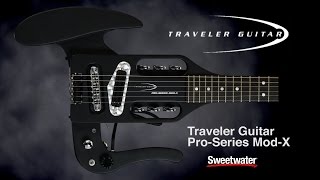 Traveler Guitar Pro Series Mod-X Travel Guitar Demo by Sweetwater