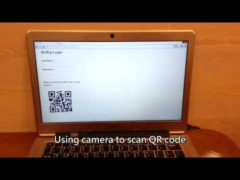 Login Website Using Airsig