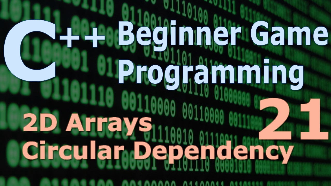 Beginner C++ Game Programming: Implementing 2D Arrays and Circular Dependency