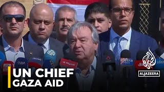 ‘Restrictions’ being dealt with on Gaza aid: UN chief
