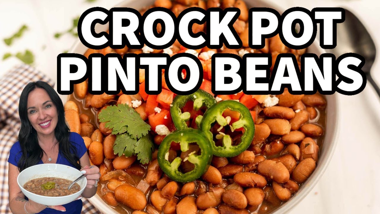 Crock Pot Pinto Beans – Easy & Flavorful!