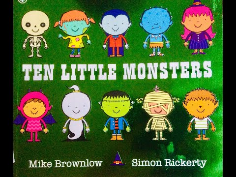 TEN LITTLE MONSTERS | Story Train Read aloud for kids | with sound effects