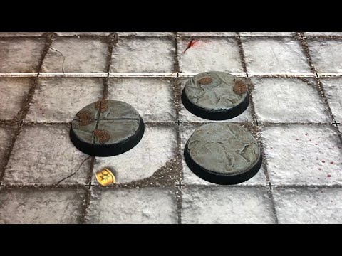 Blood Bowl - how to make flagstone bases good for all warhammer, 40k etc
