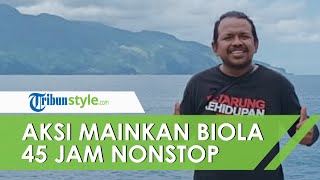 Aksi Seniman Asal Surabaya untuk Peringati Hari Pahlawan, Bermain Biola 45 Jam Nonstop