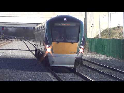 Irish Rail 22000 DMU 22062 arrives at Clondalkin and Fonthill