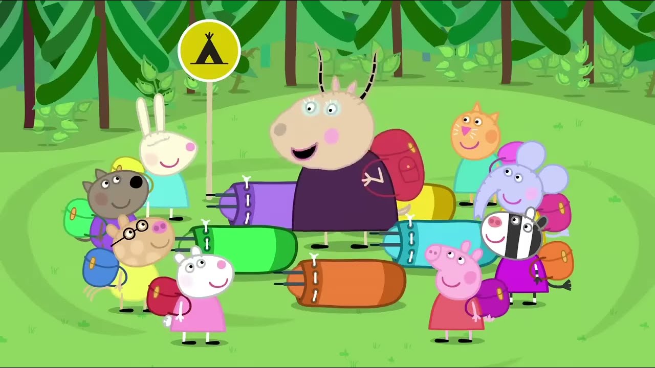 Peppa vai acampar com seus amigos! ⛺️🐽 Peppa Pig Português Brasil 🦖 Desenhos Animados