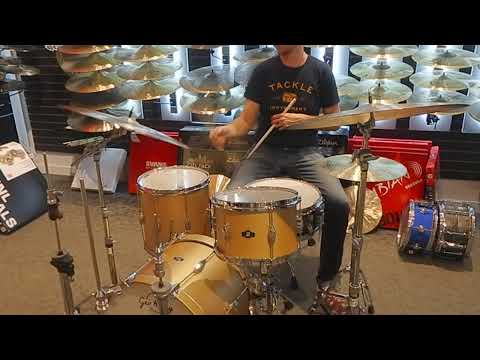 Quick demo of a set of used cymbals including the 3-point Dejohnette Ride