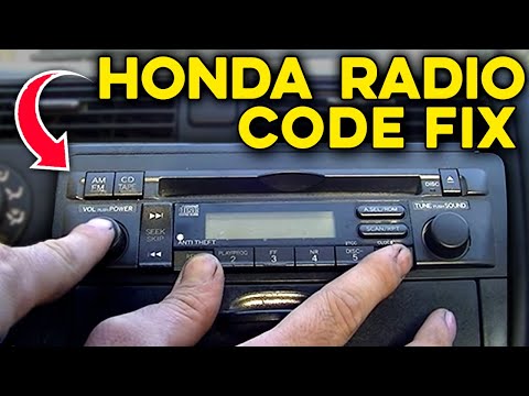 YouTube video about: How to put the code in a honda civic radio?