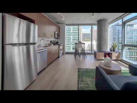 A South Loop 2-bedroom model, Plan T3-E at the new 1400 South Wabash