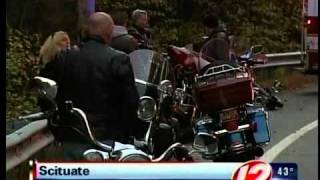 preview picture of video 'Scituate motorcycle crash'