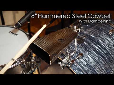 Meinl STB80BHH-S Hammered Timbales Cowbell Hand Brushed Steel 8" Big Mouth image 7