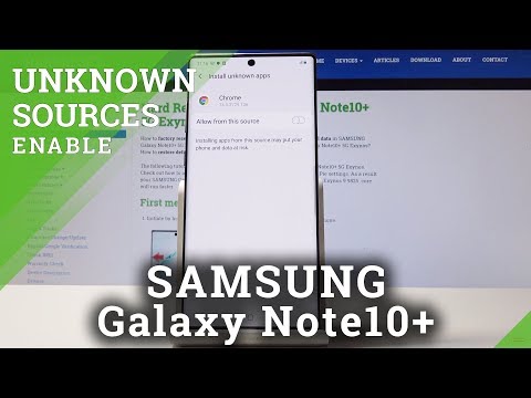How to Enable Unknown Sources in SAMSUNG Galaxy Note 10+
