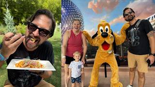 Trying The NEW Disney Food Booth At EPCOT, Trying To Stay Cool At The Park & Dinosaur Friend At Hom