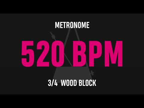 520 BPM 3/4 - Best Metronome (Sound : Wood block)