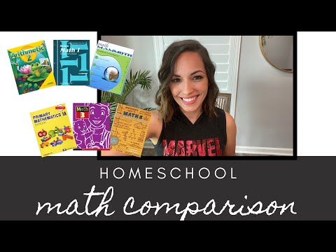 YouTube video comparing different homeschool math curriculum programs