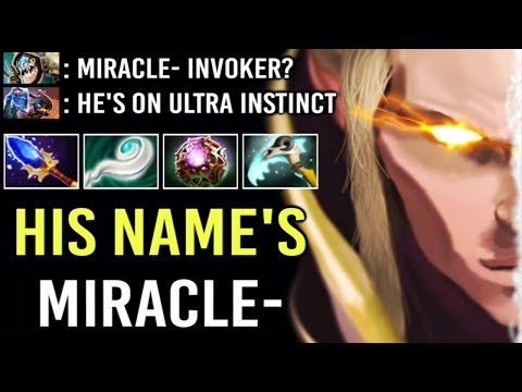 Miracle- INVOKER MASTERPIECE! Most Epic Combo SunStrike vs Slark Late Game Battle Crazy WTF Dota 2