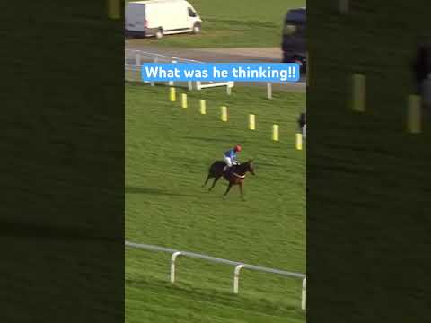 What was he thinking! Jockey makes HUGE mistake!