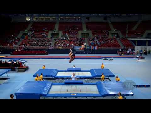 Russian Federation 2 (RUS) M - 2017 Trampoline Worlds, Sofia (BUL) - Qualification Synchro R2