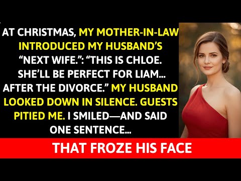 At Christmas, My Mother-in-Law Introduced My Husband’s “Next Wife”—I Said One Sentence and He Froze