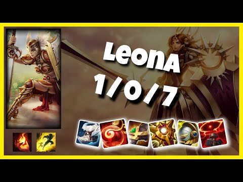 Leona Support 11.1 Challenger Gameplay Replay - S11 (1/0/7) - EU