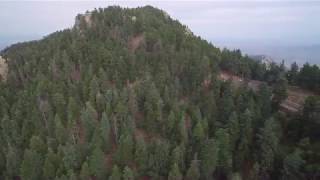 Partial aerial tour of Mount Graham after Frye Fire