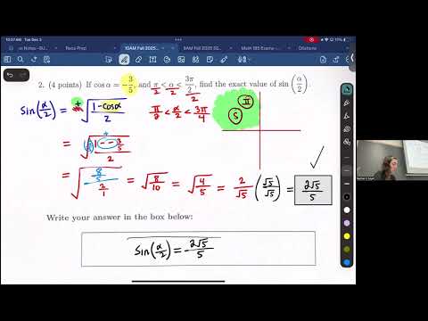 Quiz 19 Review--Math 195--Lesson 21--Fall Semester