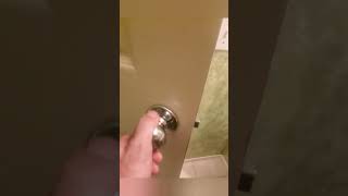 Unlocking a Bathroom Door Privacy Lock
