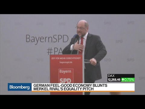 Germany's Feel-Good Economy Blunts Schulz's Pitch