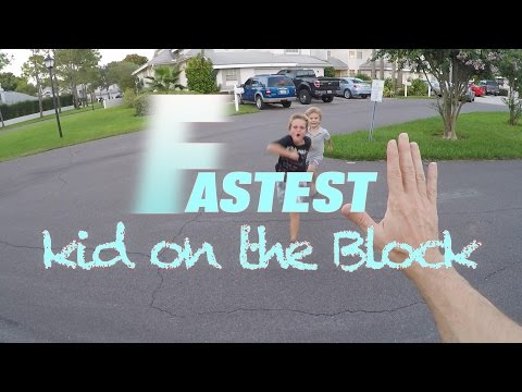 Kids Racing on Foot, Who is the fastest kid on the block?