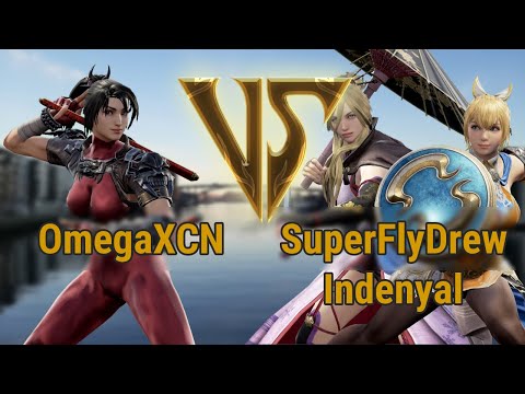 OmegaXCN (Taki) VS SuperFlyDrew, Indenyal (Setsuka, Cass) | Soulcalibur VI