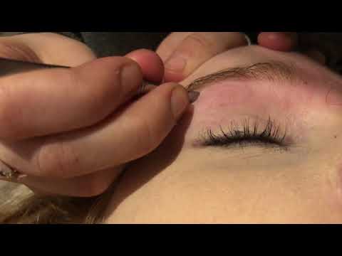eyebrow tweezing