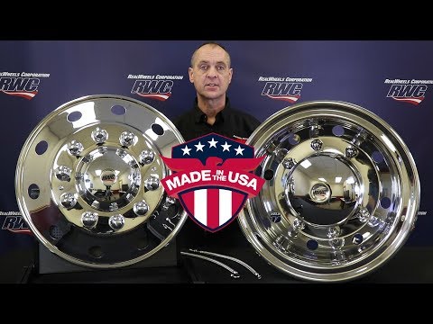 RealWheels 22.5" – 24.5" Stainless Steel Wheel Simulators