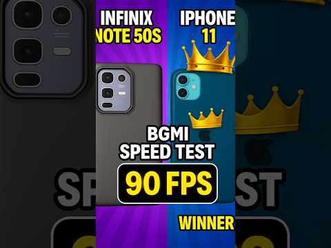 infinix note 50s vs iphone 11 bgmi opening speed test. #iphone11 #infinix #tech #smartphone#iphone