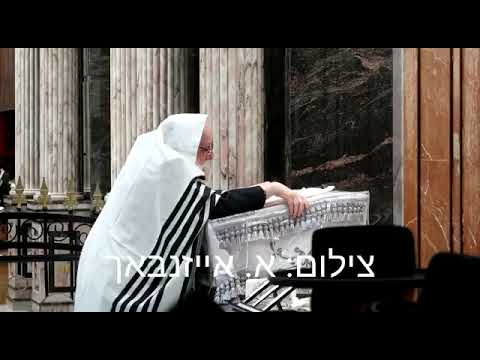 Sanzer Rebbe Saying Selichos Zechor Bris Erev Rosh Hashana 5783