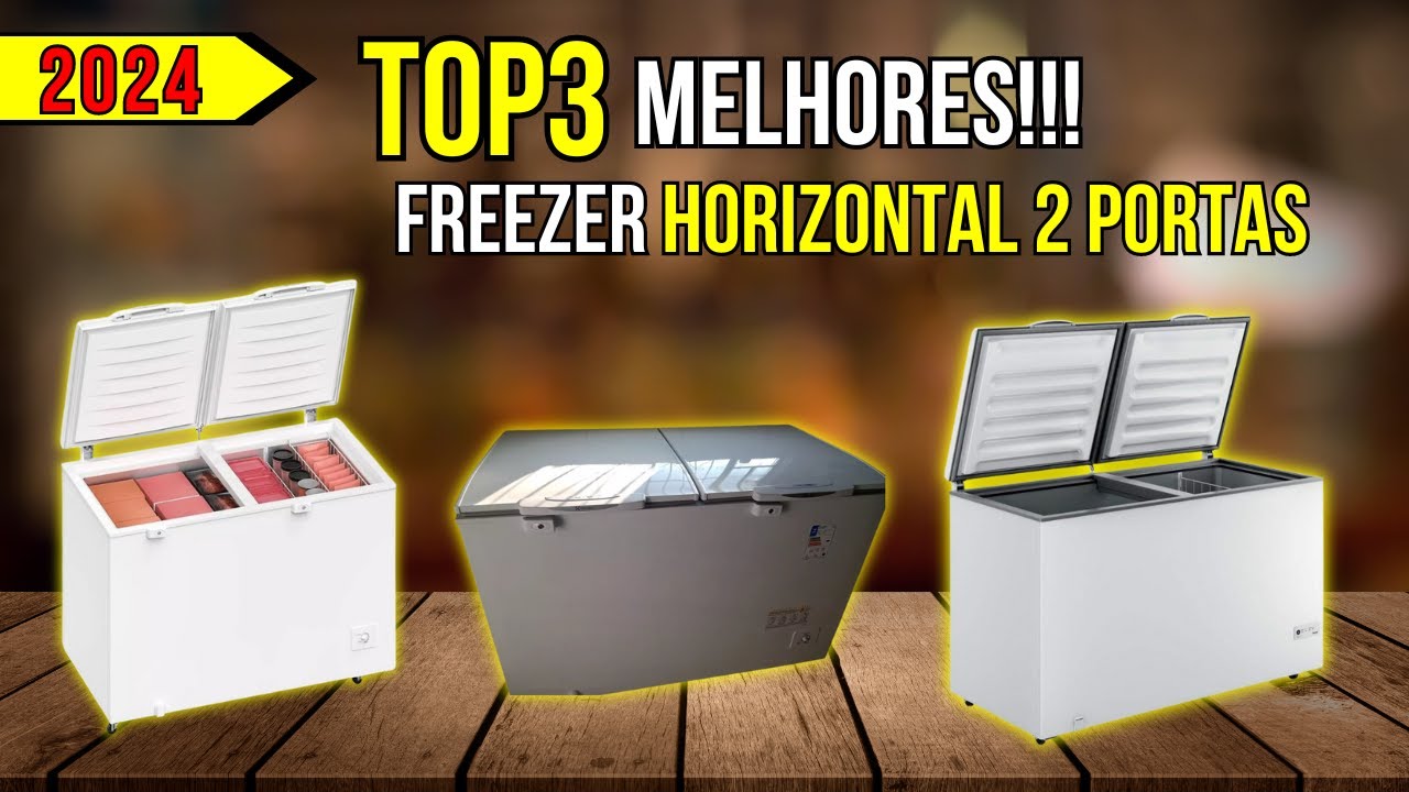 LANÇAMENTO  ✅ Melhores Freezer Horizontal 2 Tampas de 2024  CONGELADOR Horizontal com duas Tampas